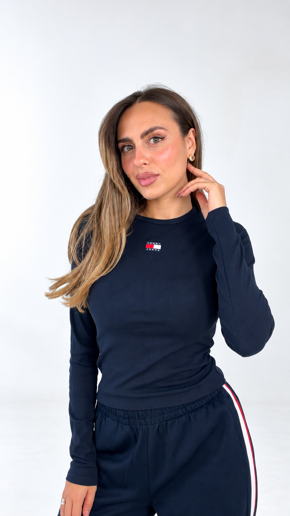 Magliettina a costine Tommy Hilfiger